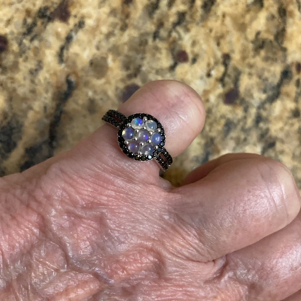 Opal & Black Spinel
